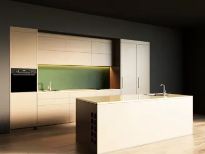 53-Kitchen5 matte 5 3D model