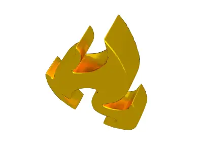 Fire Symbol v3 012 Low-poly 3D model