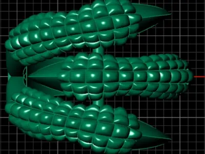 Sci-Fi Alien Vessel 3D Model Ring 3D print model