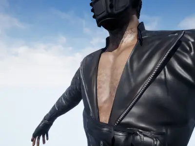 Cyberpunk Sci-Fi Tough Thug 3D model