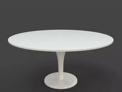 Round Dining Table 3D model