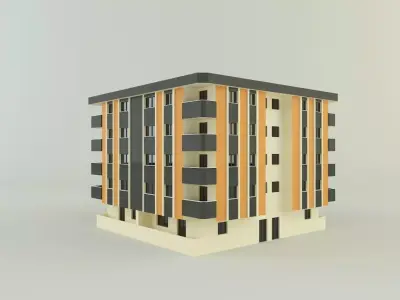 3d building 584 3D model