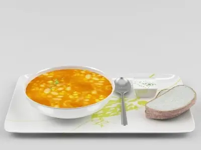 Food collection soup  3D model