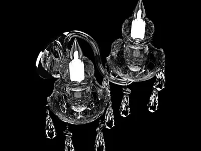 Waterford Avoca Double Arm Wall Sconce 3D model