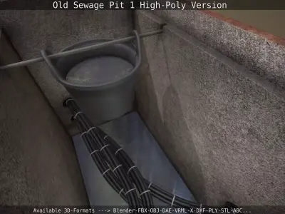 Old Sewage Pit 1 High-Poly Version 3D model