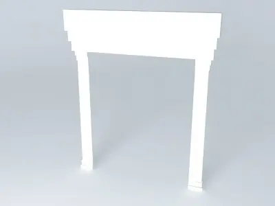 fancy door frame Free 3D model