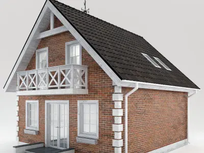 Brick Cottage 3D model