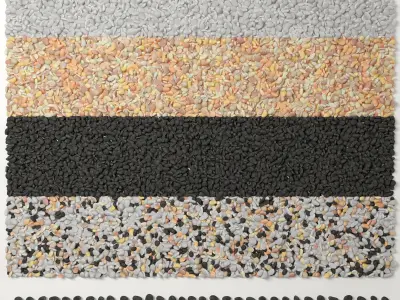 Pebble oval low n5 3D model