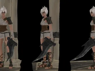 Riven Arcane style Low-poly 3D model