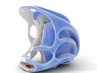 Modern Architectural Structure model pack Low-poly 3D model