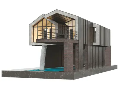 Modern Duplex Villa vol01 3D model