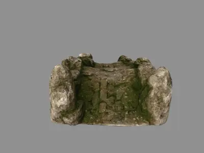 old bridge Low-poly 3D model