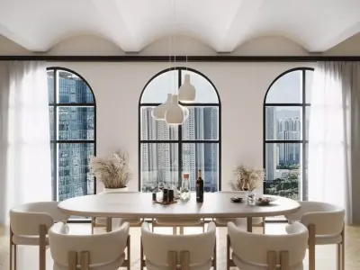 Dining Set Interior 3D model