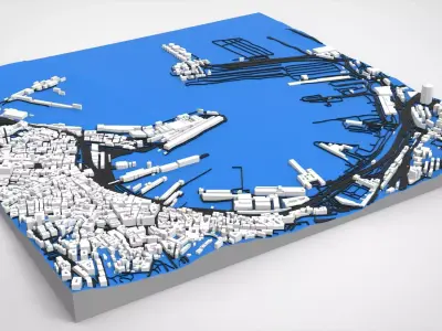 MSC Terminal Genova Italy 3D model