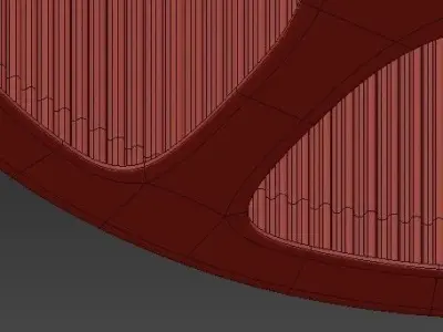 MIMMI pendant light with drum shade 3D model