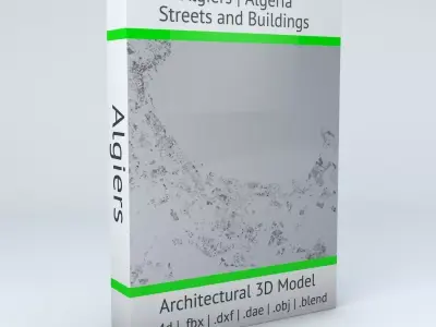 Algiers Streets and Buildings 3D model