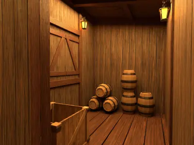 Medieval Fantasy House 01  3D model