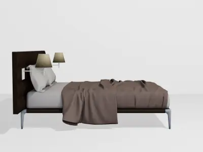Noobist - Bed - casvolga  Low-poly 3D model