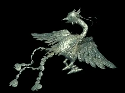 Gang Indoor - Feng Shui Array - Stone Statue 3D model