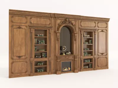 Wall Molding in Classic French style 20 3D model