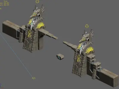 Different dimension - Egypt - City Gate 02 3D model