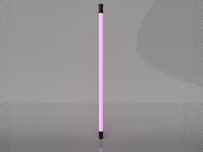 Lights light pole with light Low-poly 3D model