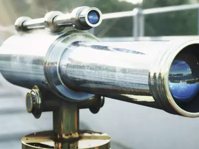 Telescope tripod 3D model
