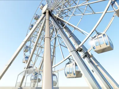 Ferris Wheel realistic 3d model vray 3D model