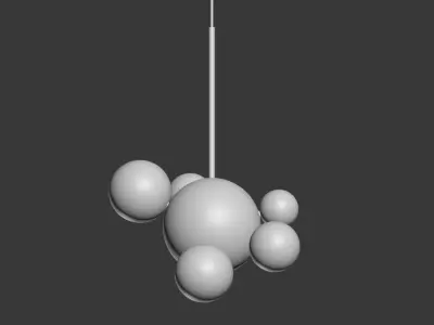 Giopato Coombes Bolle Pendant 6 Bubbles 3D model