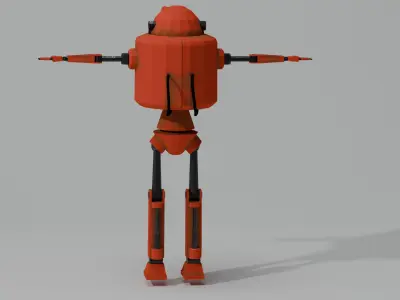 3d robot  Low-poly 3D model