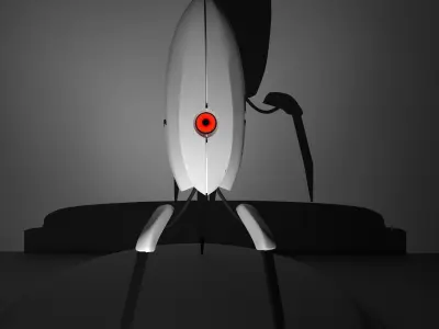 Portal Turret 3D model 3D model