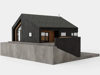 House Low-poly 3D model