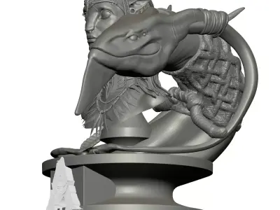 Neytiri Navi Bust 3D print model