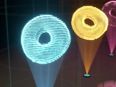 Hologram Donut 3D model
