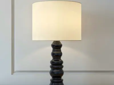 Set of 12 table lamps 3D model