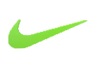 Voxel Style Nike Logo 04 Free low-poly 3D model