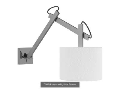 766 Meccano Lightstar Collection of Lamps 3D Model Pack