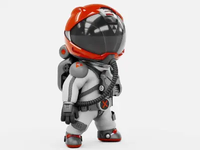 TOON  ASTRONAUT S-690  RIGGED 3D model
