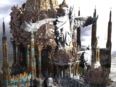 Enlightenment Halls of Power Kit bash 3D model