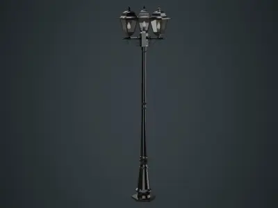 Street Light 2A Low-poly 3D model