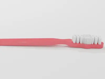 Toothbrush Low-poly 3D model