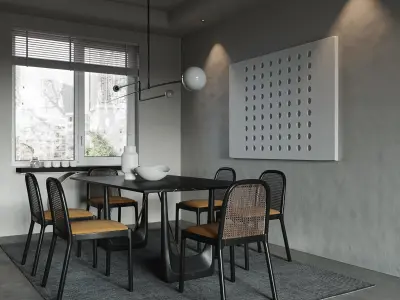 apartment interior scenes     3D model 2