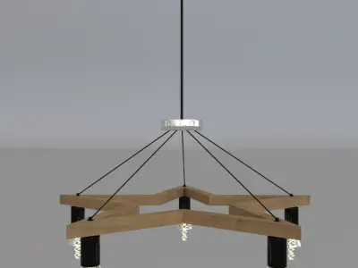 Star Chandelier 3D model