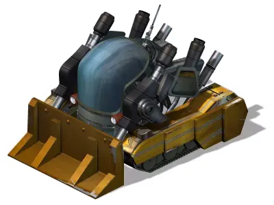 Space Station - Snow Shovel 01 3D model