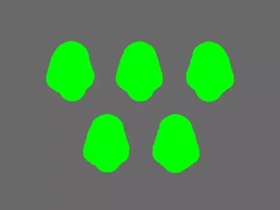 Arthurian Knights V10 Hooded Faithful Heads 3D print model