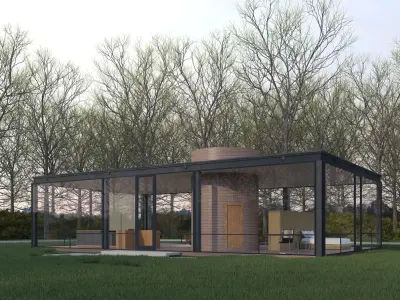 Glass House 3D model