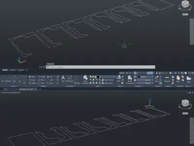 Parametric wall 3D model 2
