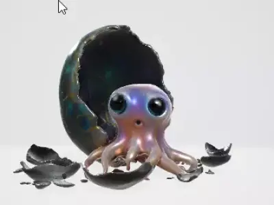 Sci-Fi Alien Character 3D Model 3D model