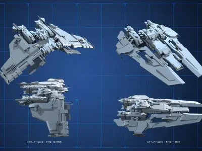 LOW - SPACE Vol04 Low-poly 3D model