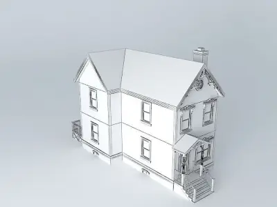 Row House Free 3D model